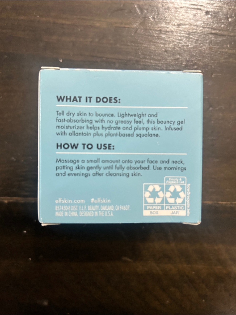 Skin Gel-Yeah Moisturizer - Hydrating Blue Gel Cream - Picture 3 of 4